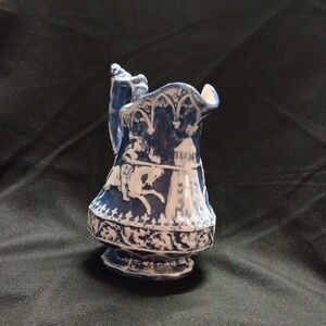 Blue and White Ceramic Pitcher